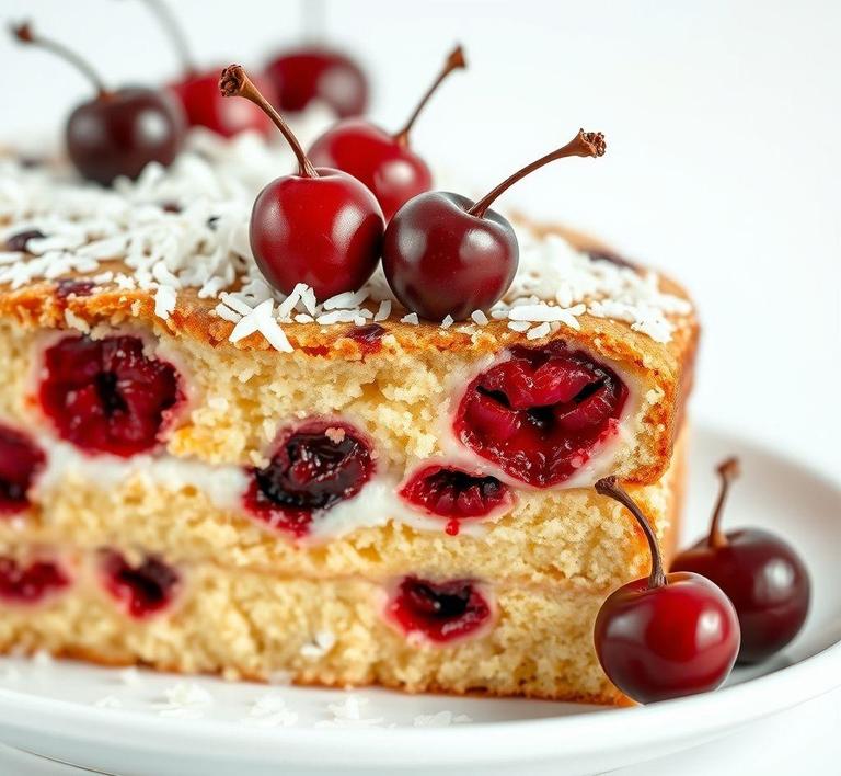 delia smith cherry and coconut cake