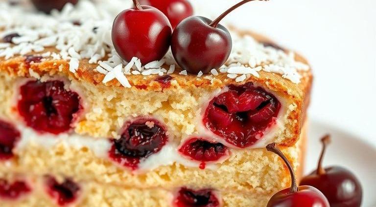 delia smith cherry and coconut cake