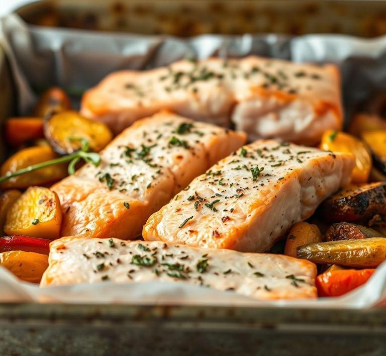 hairy bikers salmon tray bake recipe