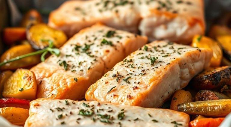 hairy bikers salmon tray bake recipe
