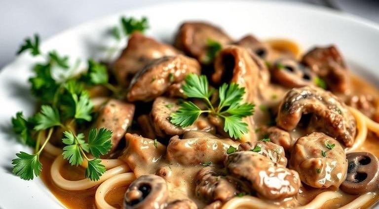 james martin beef stroganoff