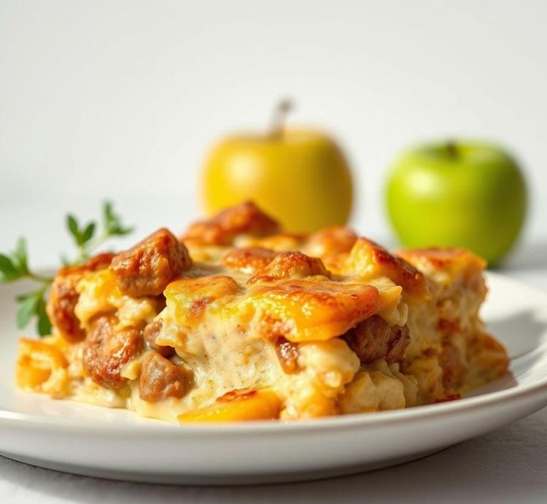 james martin breakfast sausage and apple casserole