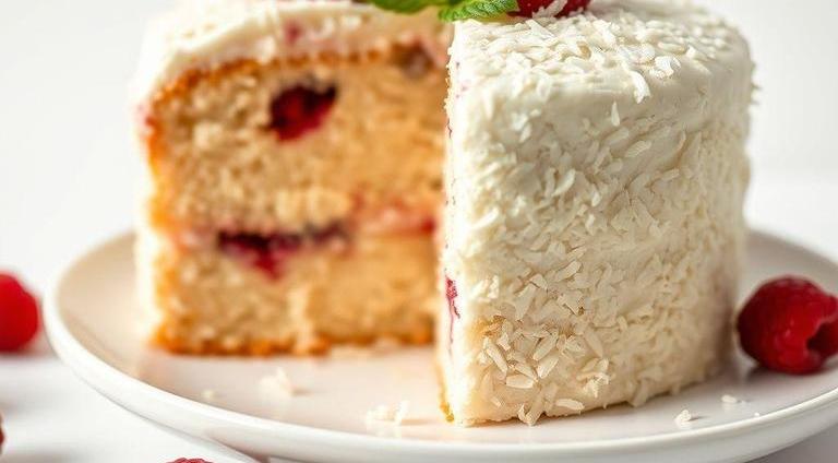 nigella lawson coconut and raspberry cake