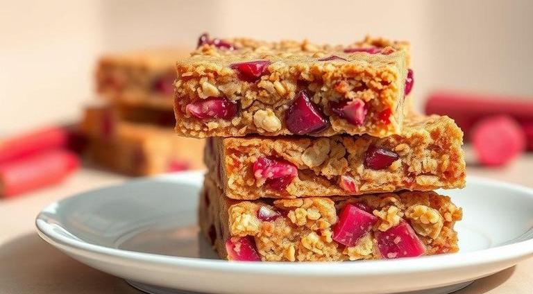 nigella lawson rhubarb flapjacks recipe